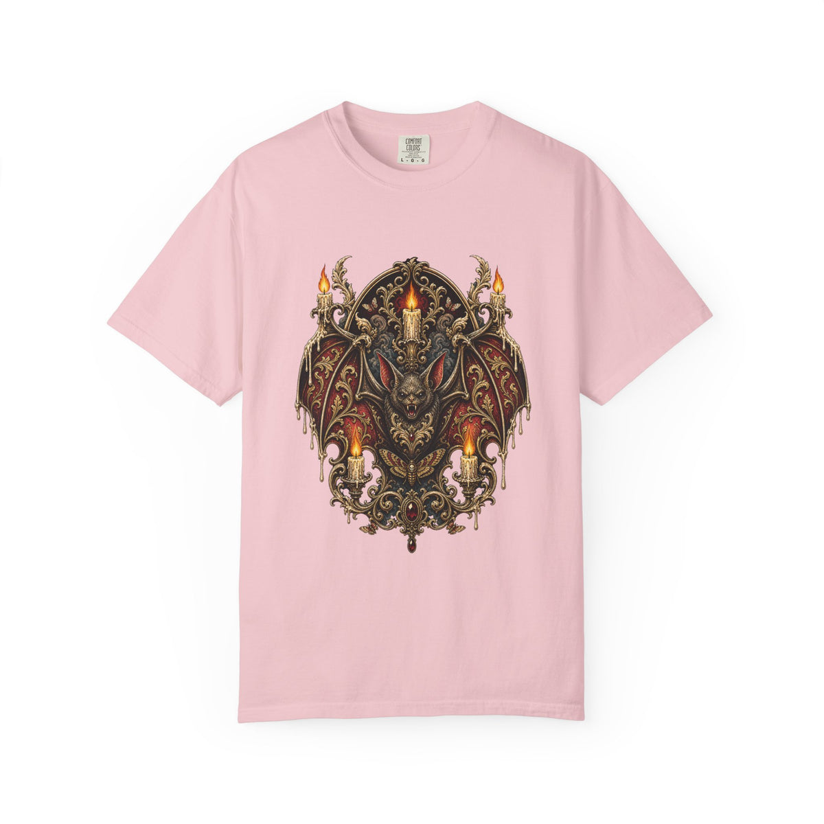 Baroque Candle Bat Graphic Tee