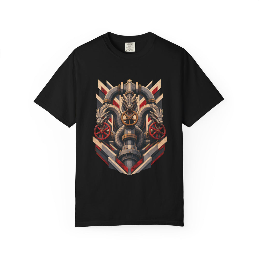 Hydra Waterworks graphic on a Black tee