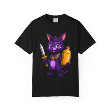 Purple Cat Adventurer T-Shirt Graphic