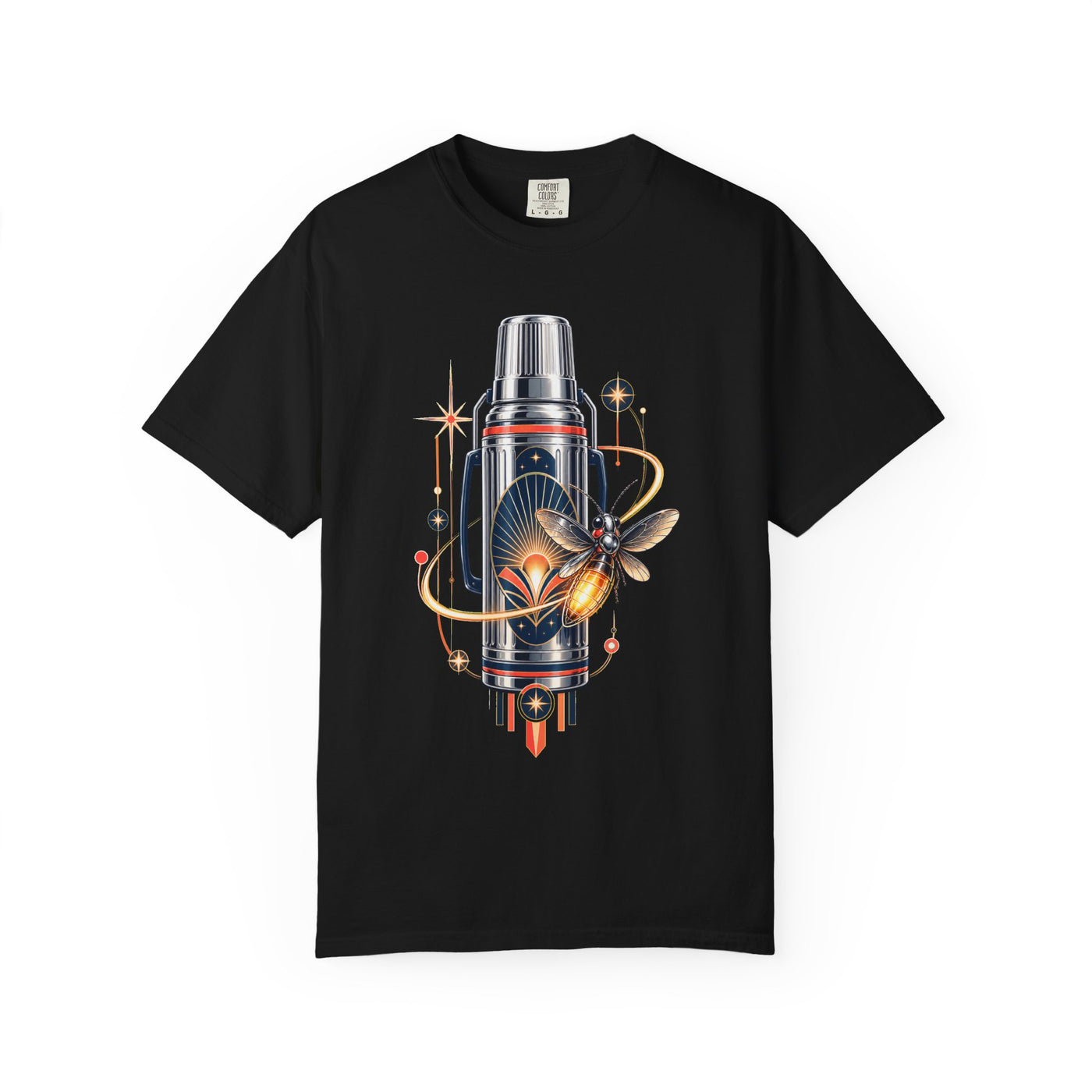 Chrome Picnic Thermos Firefly T-Shirt Graphic