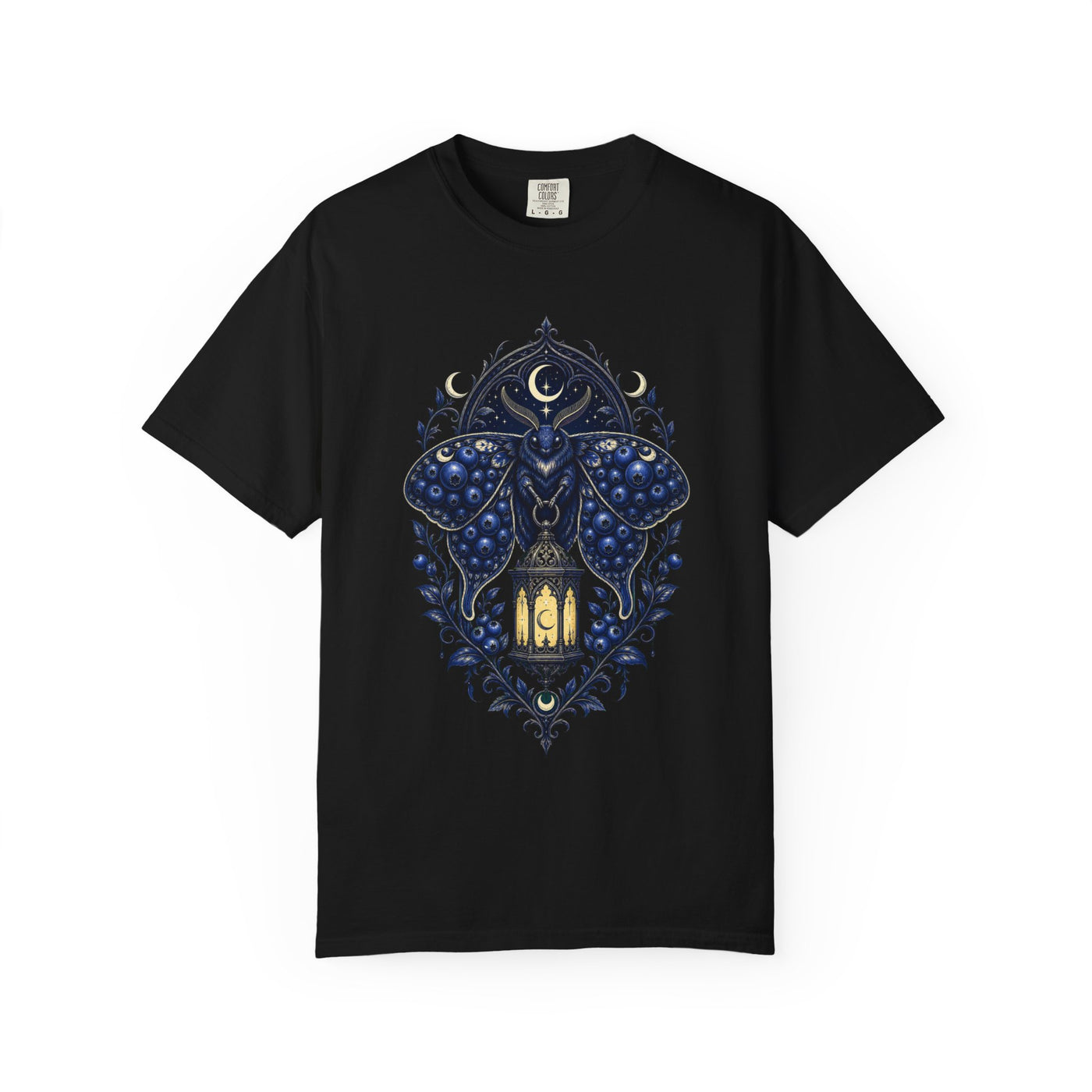 Gothic Blueberry Moth Graphic Tee