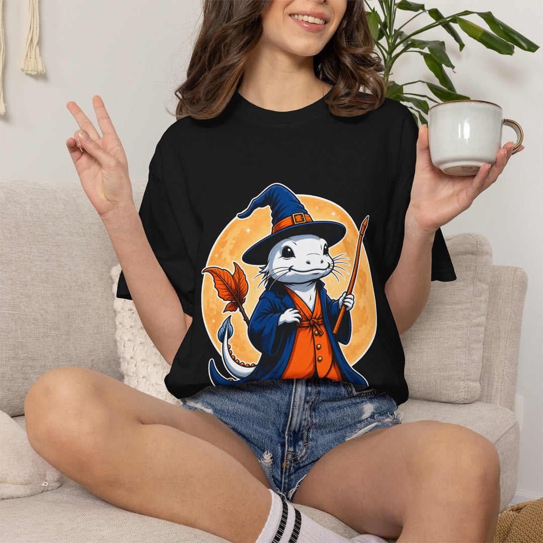 Wizard Salamander Moon Emblem T-Shirt Graphic