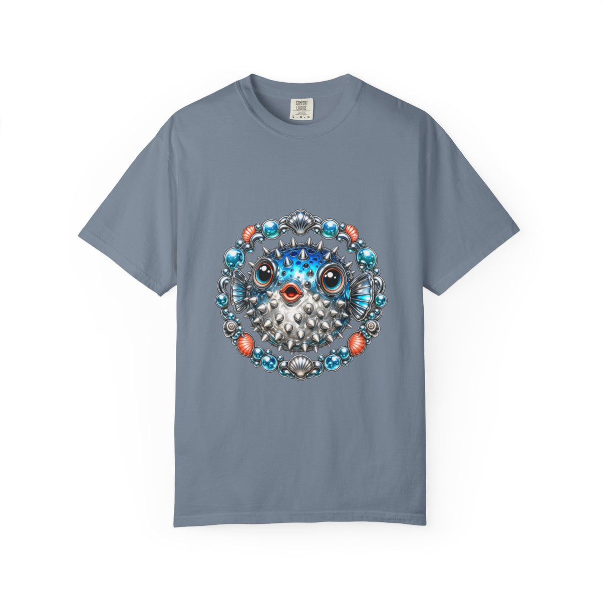 Chrome Pufferfish Talisman Graphic Tee