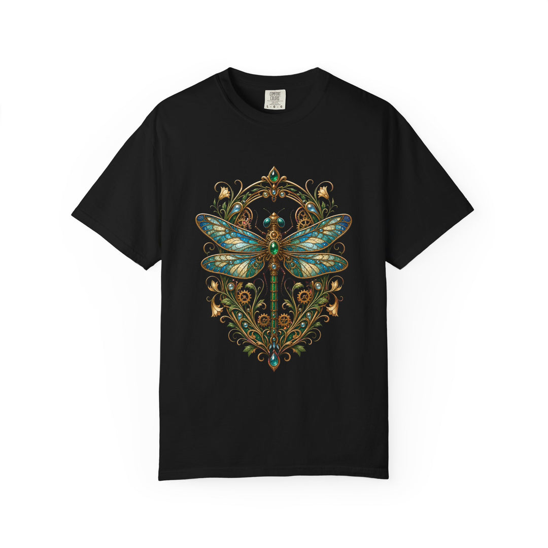 Art Nouveau Clockwork Dragonfly T-Shirt Graphic