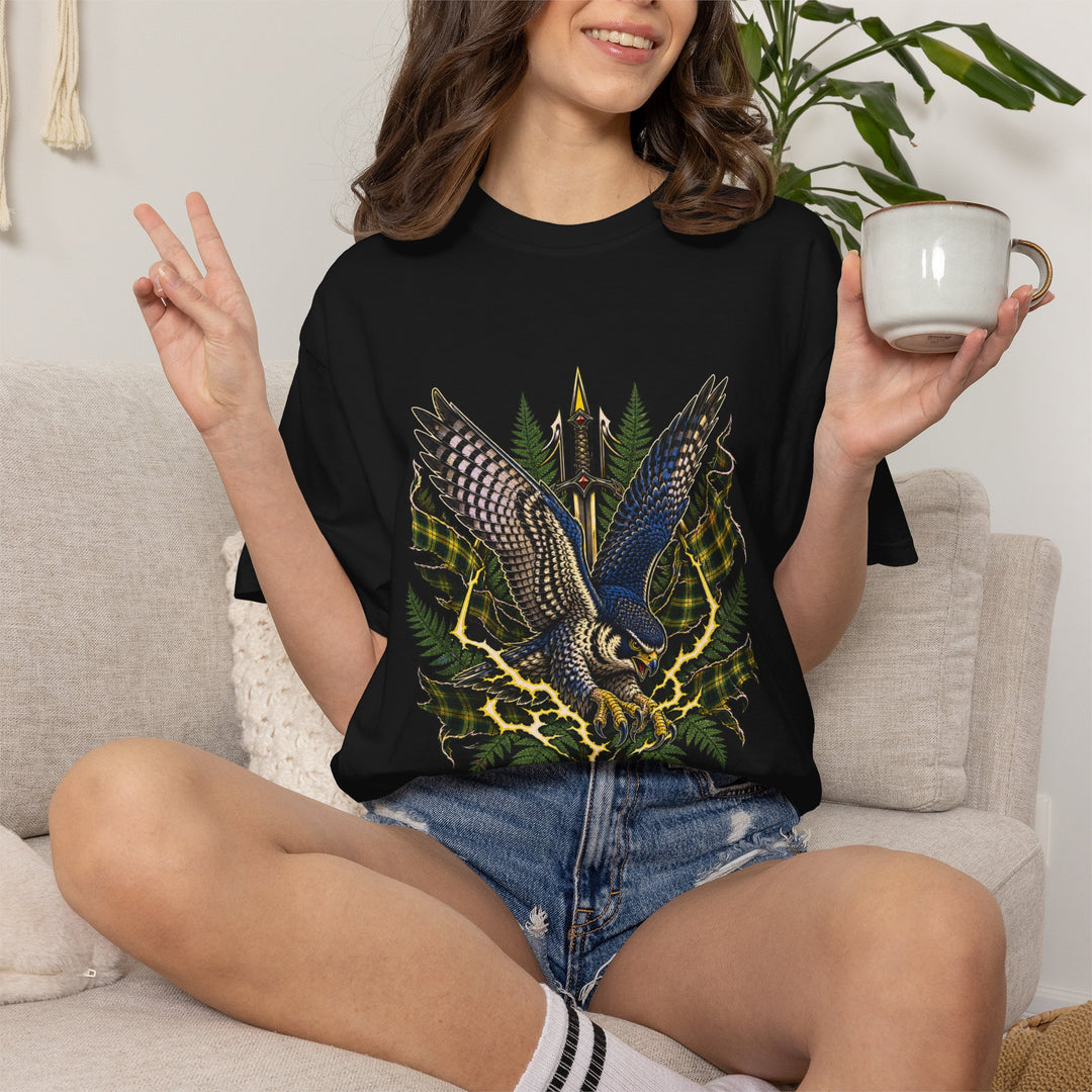Acid Plaid Falcon Graphic Tee