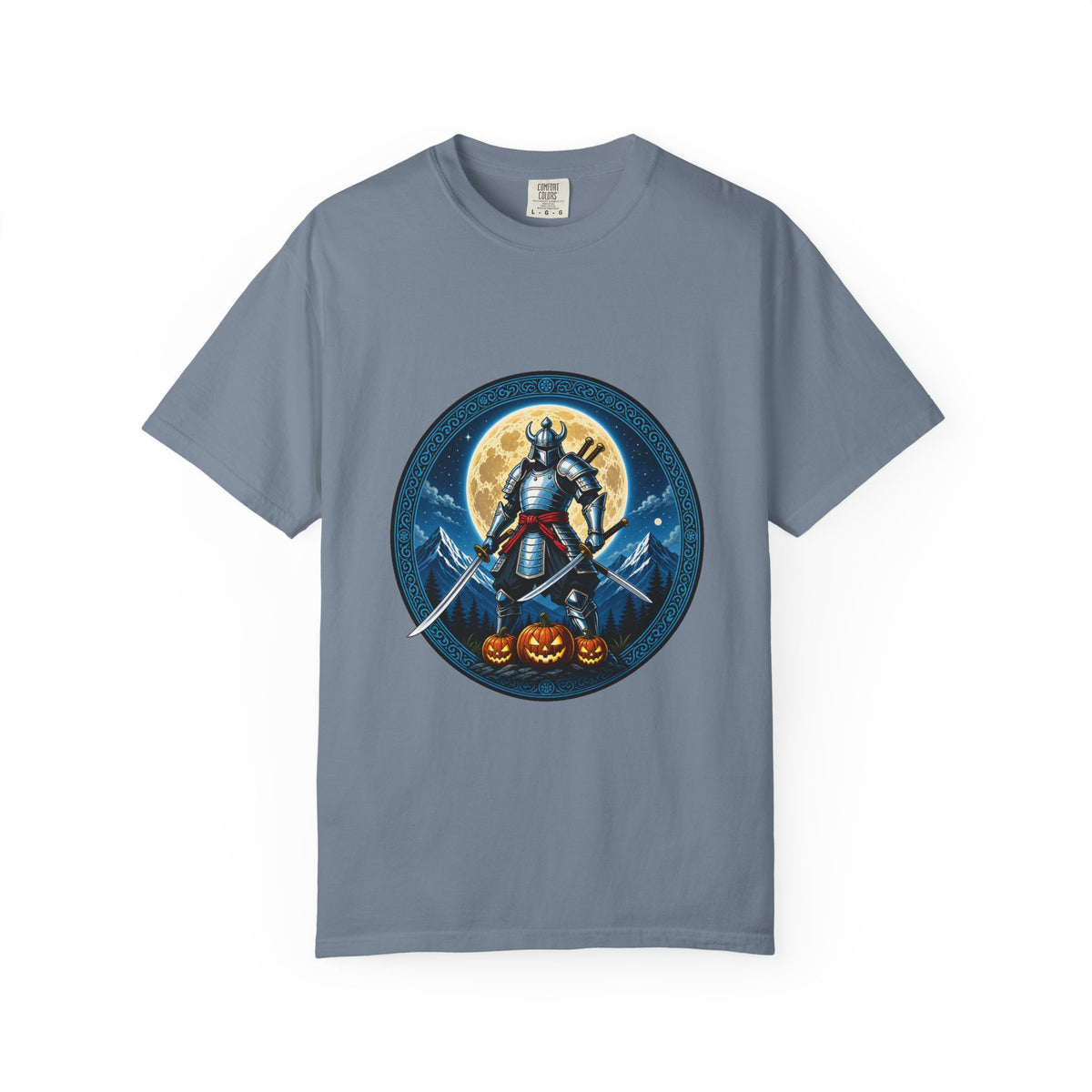 Moonlit Samurai Crest T-Shirt Graphic