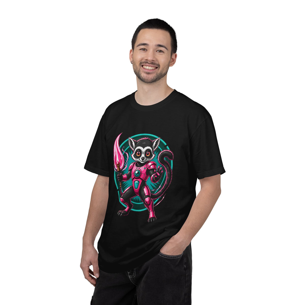 Cyber Lemur Spellcaster T-Shirt Graphic