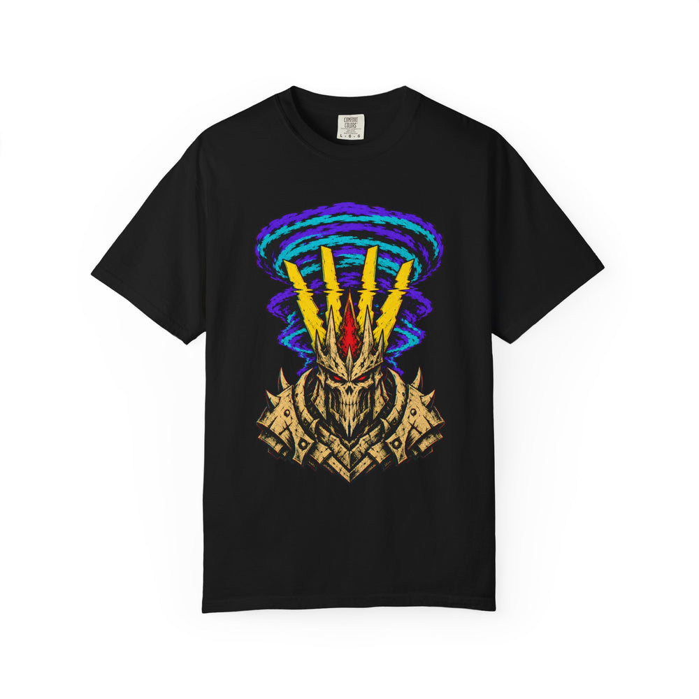 Supercell Coronation VHS Horror Graphic Tee graphic on a Black tee