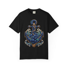 Quilted Nautical Blueberry Anchor T-Shirt Graphic
