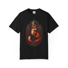 Gothic Stained Glass Fox T-Shirt Graphic