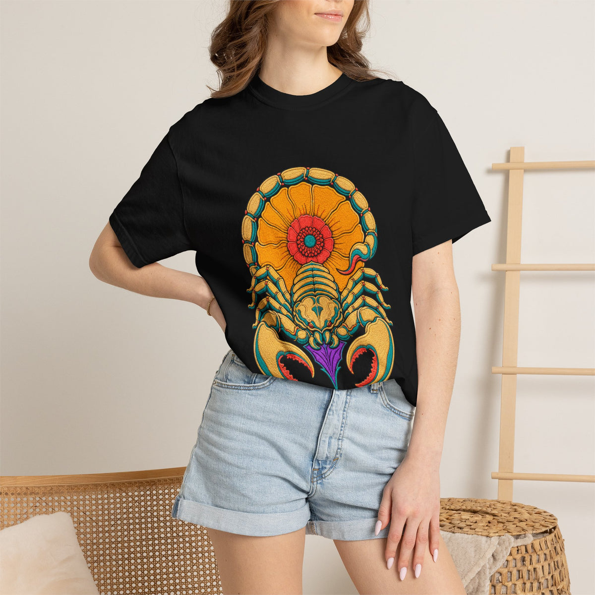 Scorpion Superbloom Embroidered Western Graphic Tee