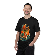 Paper Cut Coastal Observatory Persimmon T-Shirt Graphic