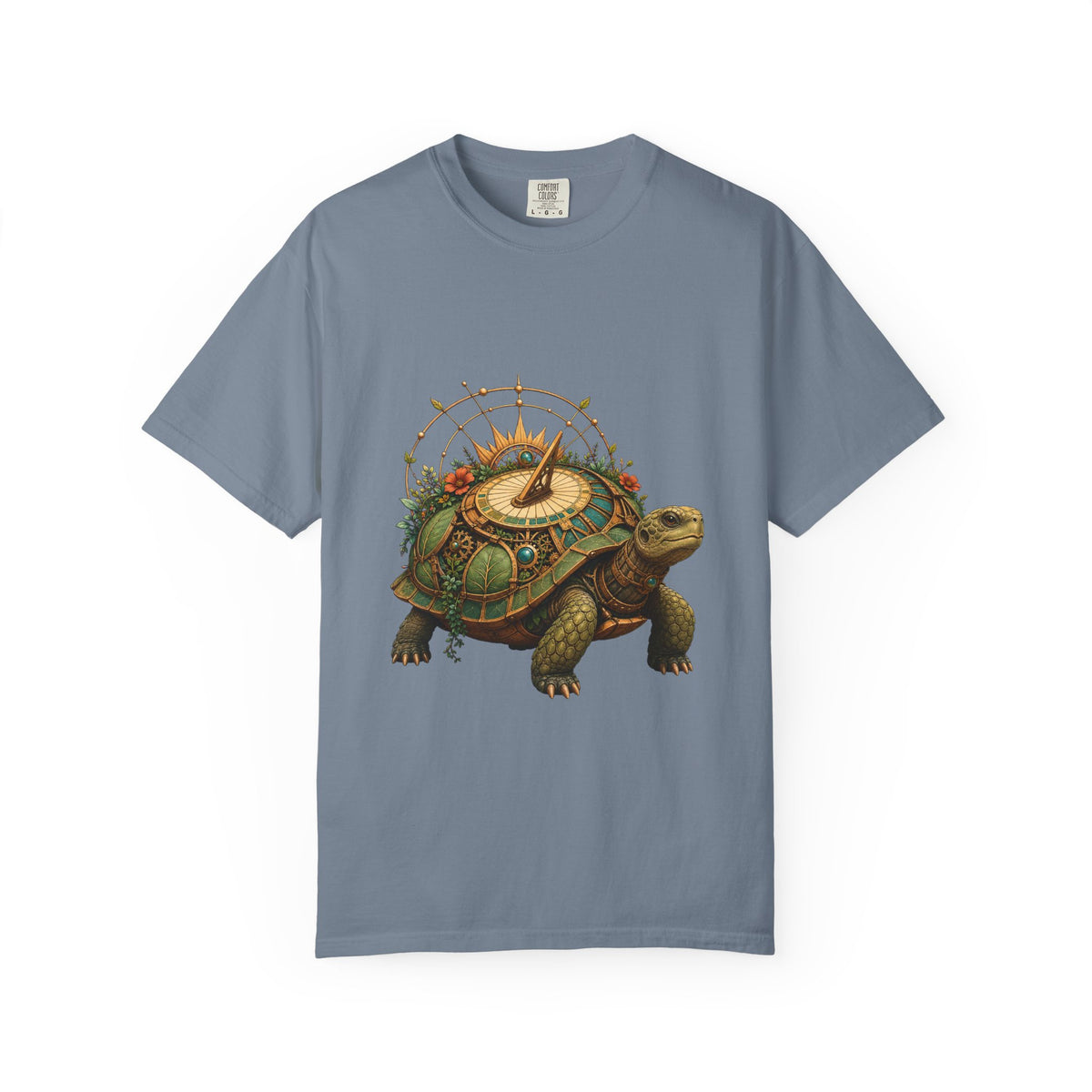 Solarpunk Sundial Tortoise Graphic Tee