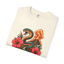Postcard Hibiscus Volcano Serpent T-Shirt Graphic