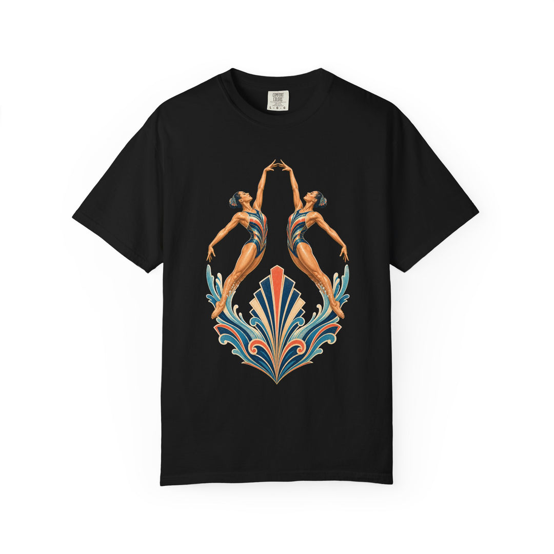 Synchronized Swimming Art Deco Graphic Tee