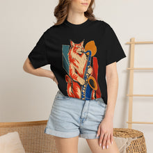 Maine Coon Baritone Sax Hard-Bop Collage Graphic Tee