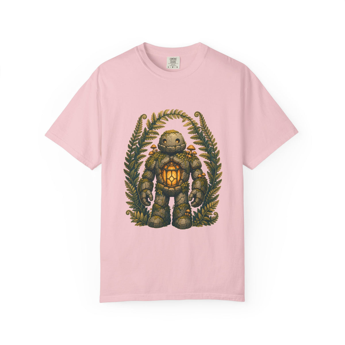 Moss Lantern Golem Solarpunk Graphic Tee