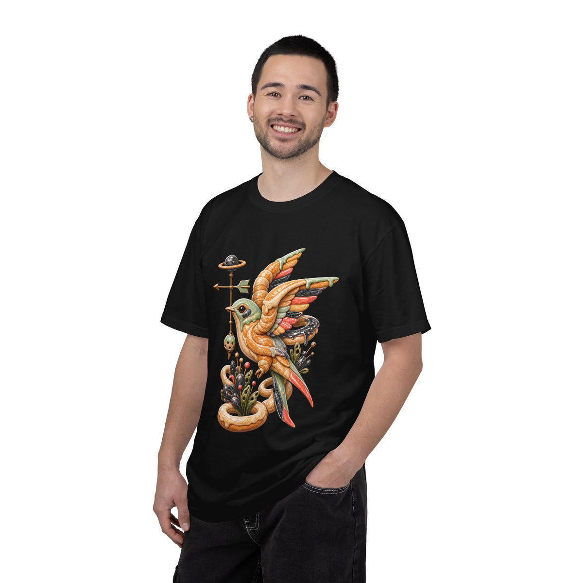Aliencore Bakery Weather Bird T-Shirt Graphic