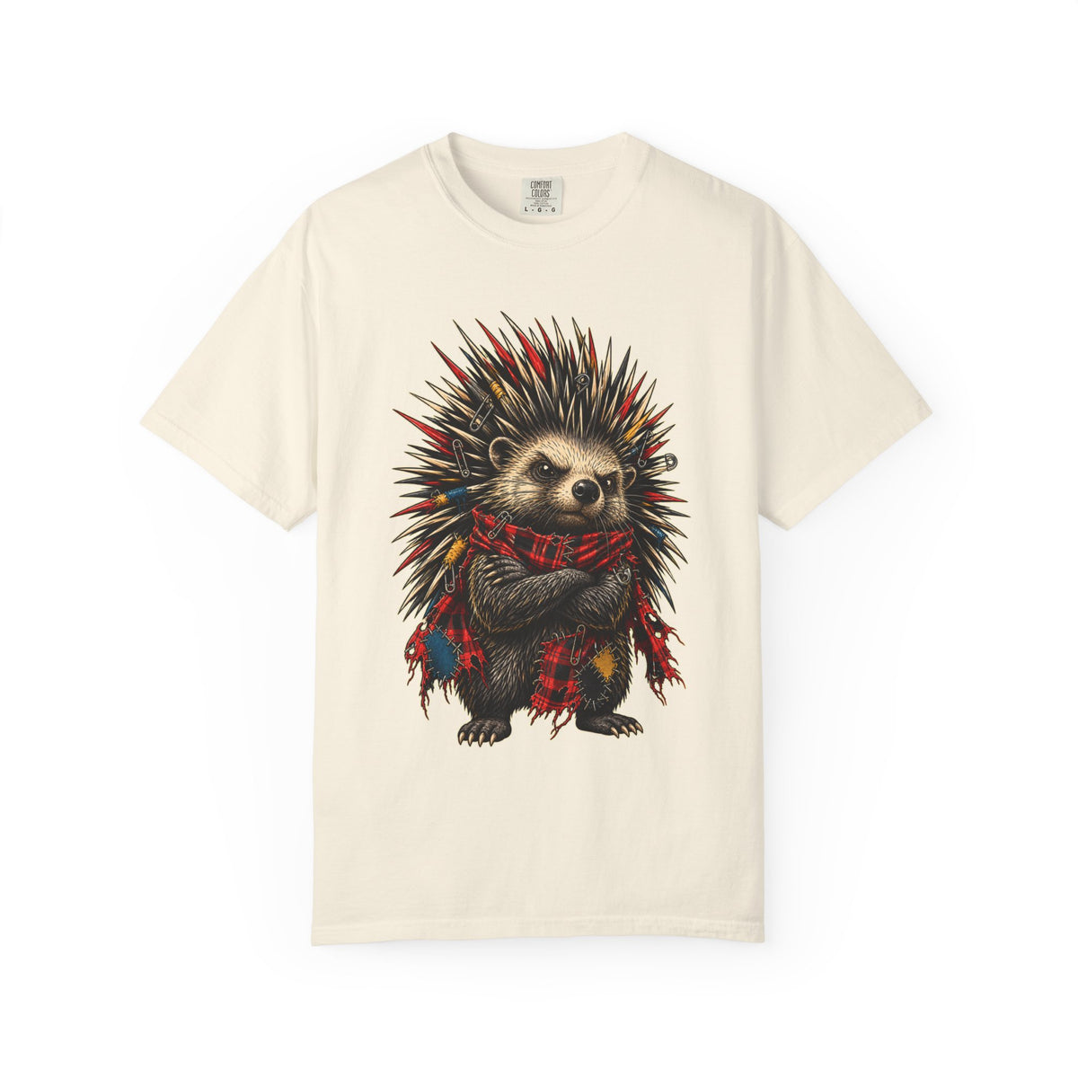 Punk Plaid Porcupine Graphic Tee