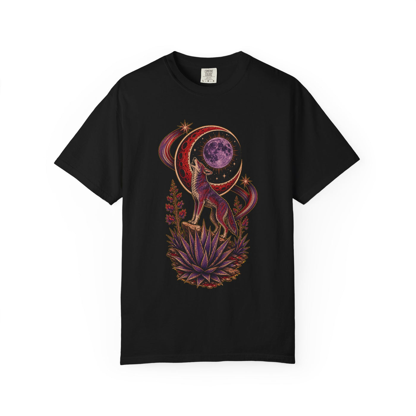 Red Violet Moon Coyote Graphic Tee