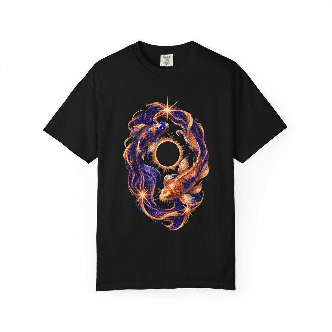 Eclipse Koi Orbit Cosmic Risograph Graphic Tee