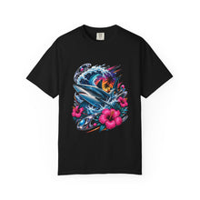 Y2K Surf Hibiscus Shark T-Shirt Graphic