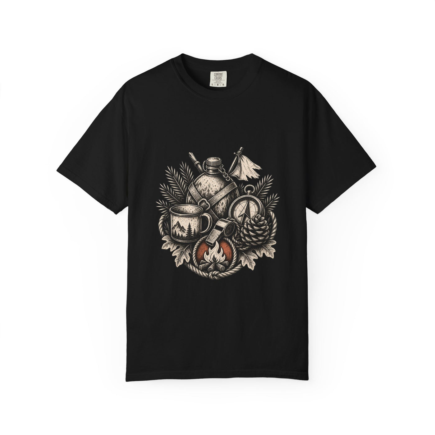 Monochrome Summer Camp Relic T-Shirt Graphic