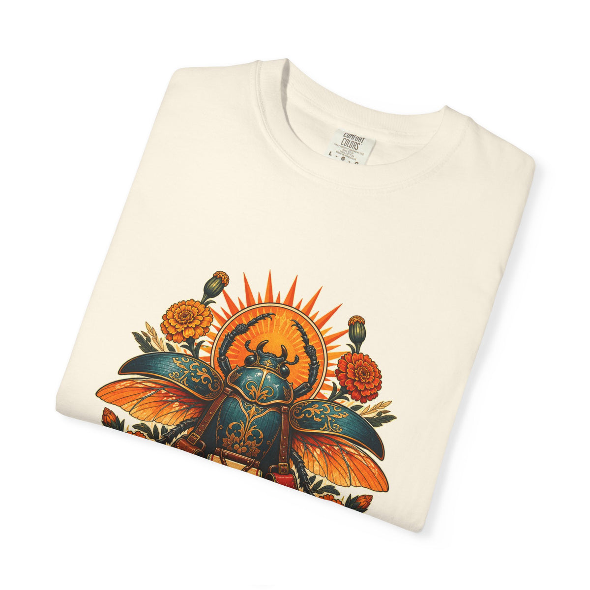 Marigold Scarab Courier Graphic Tee