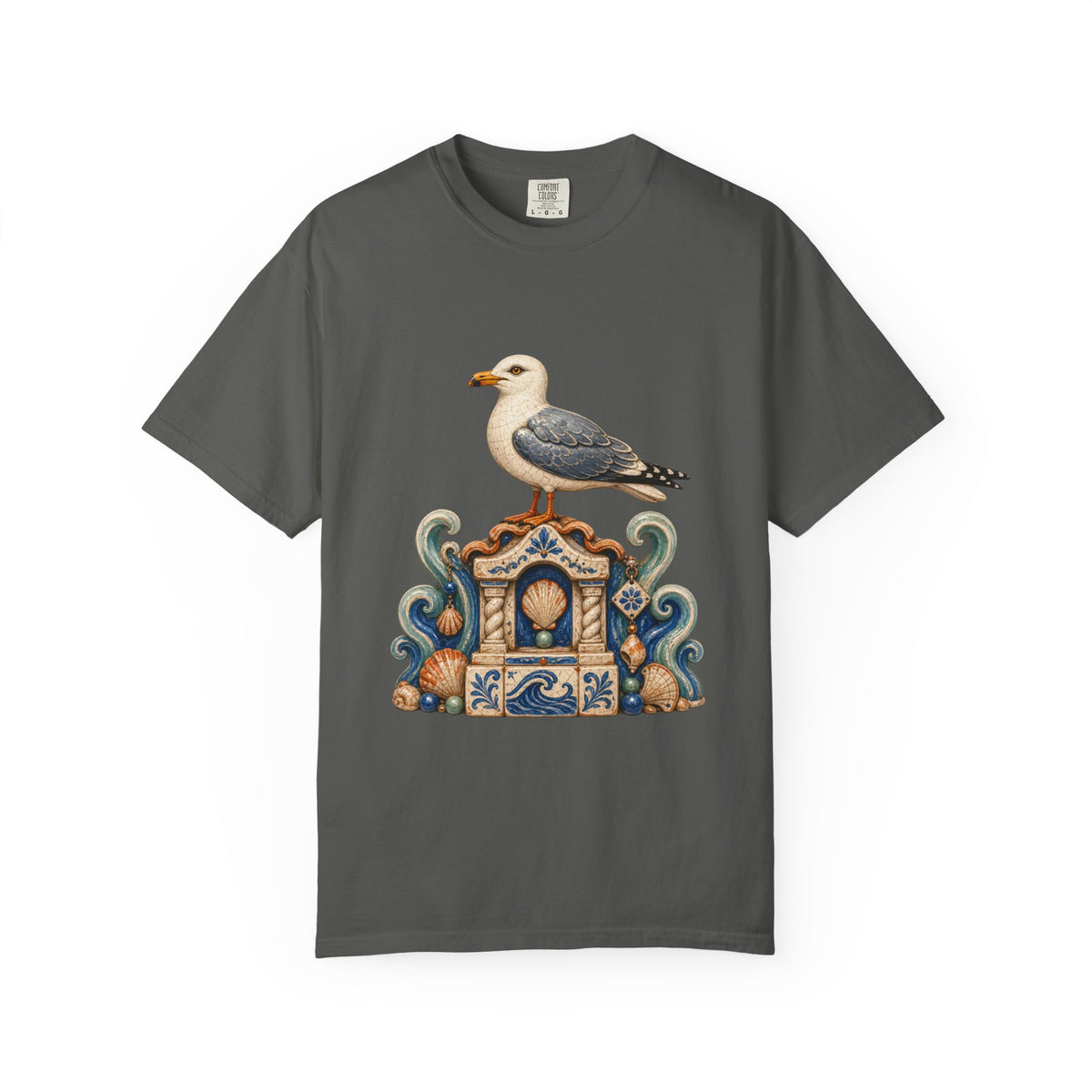 Coastal Ceramic Gull Shrine Graphic Tee