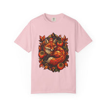 Stained Glass Persimmon Fox Graphic Tee