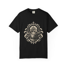 Monochrome Nautical Espresso Compass T-Shirt Graphic