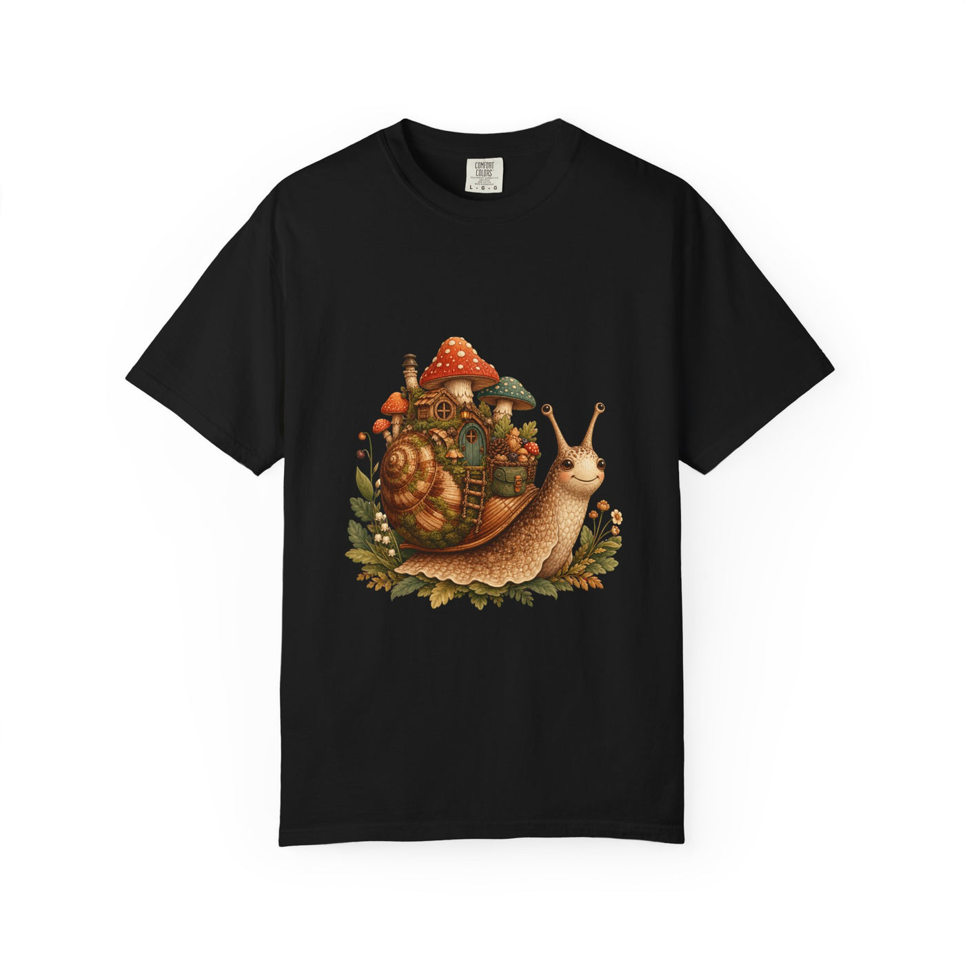 Mushroom Snail Caravan Graphic Tee