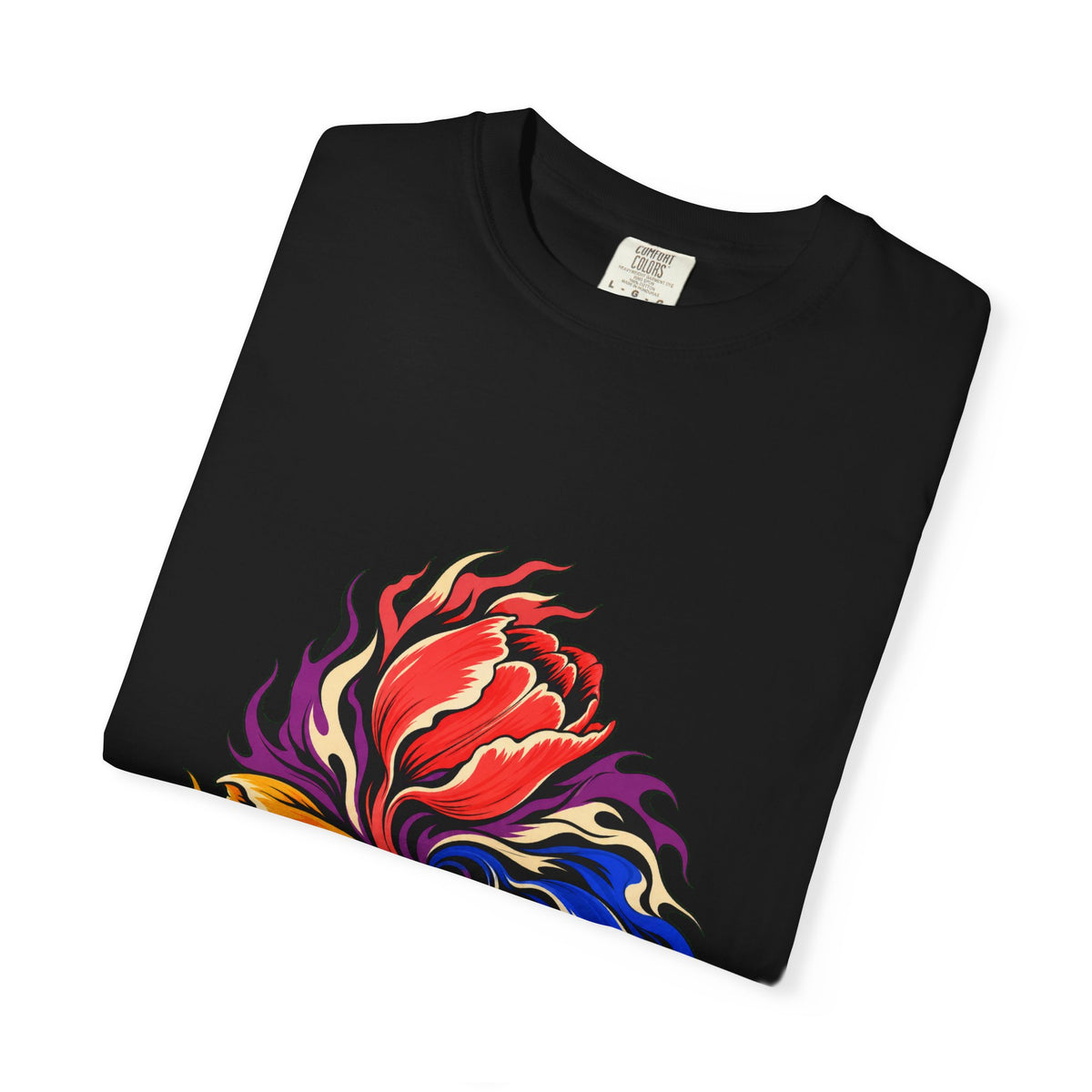 Coral Tulip Flamewheel Graphic Tee