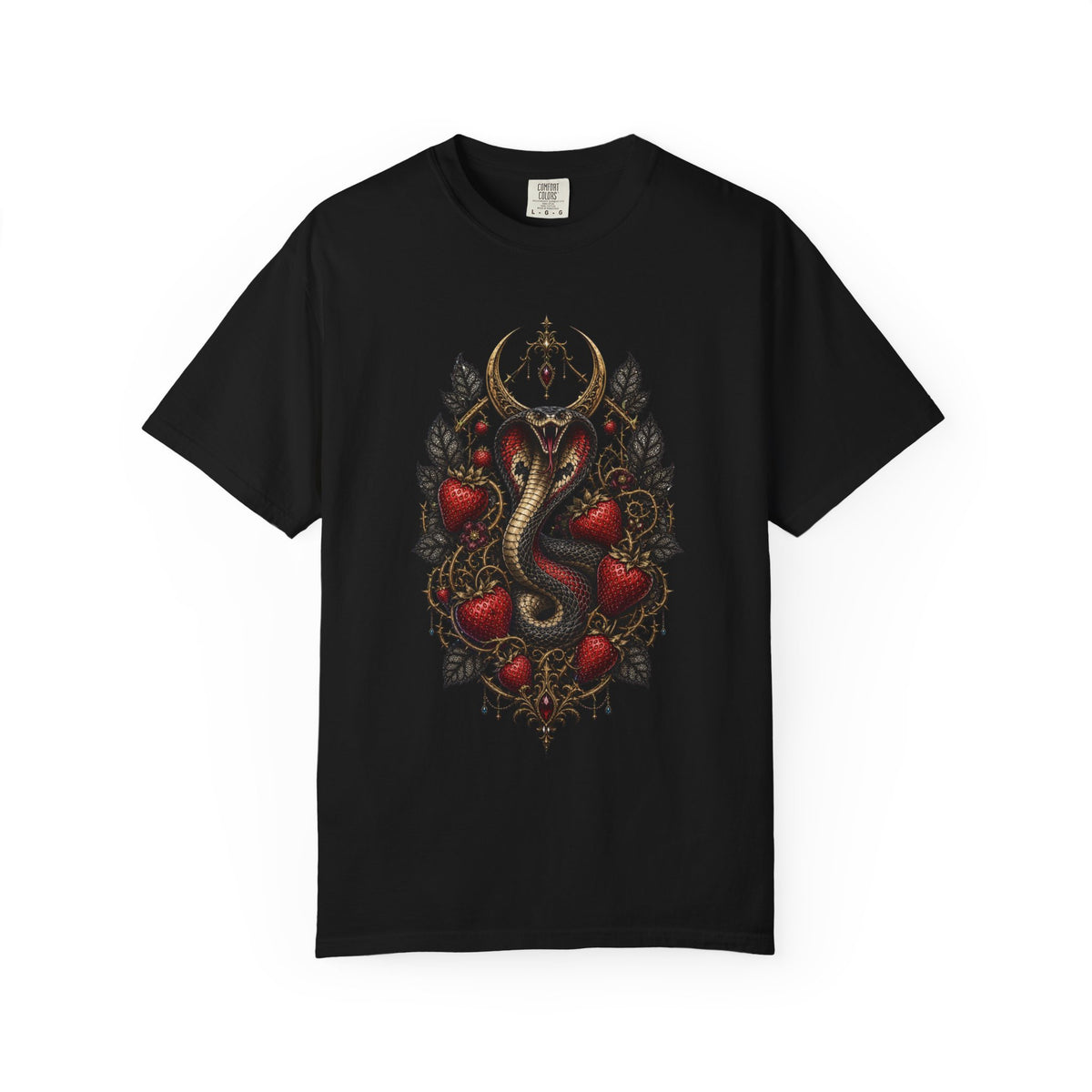 Gothic Strawberry Cobra Crest Graphic Tee