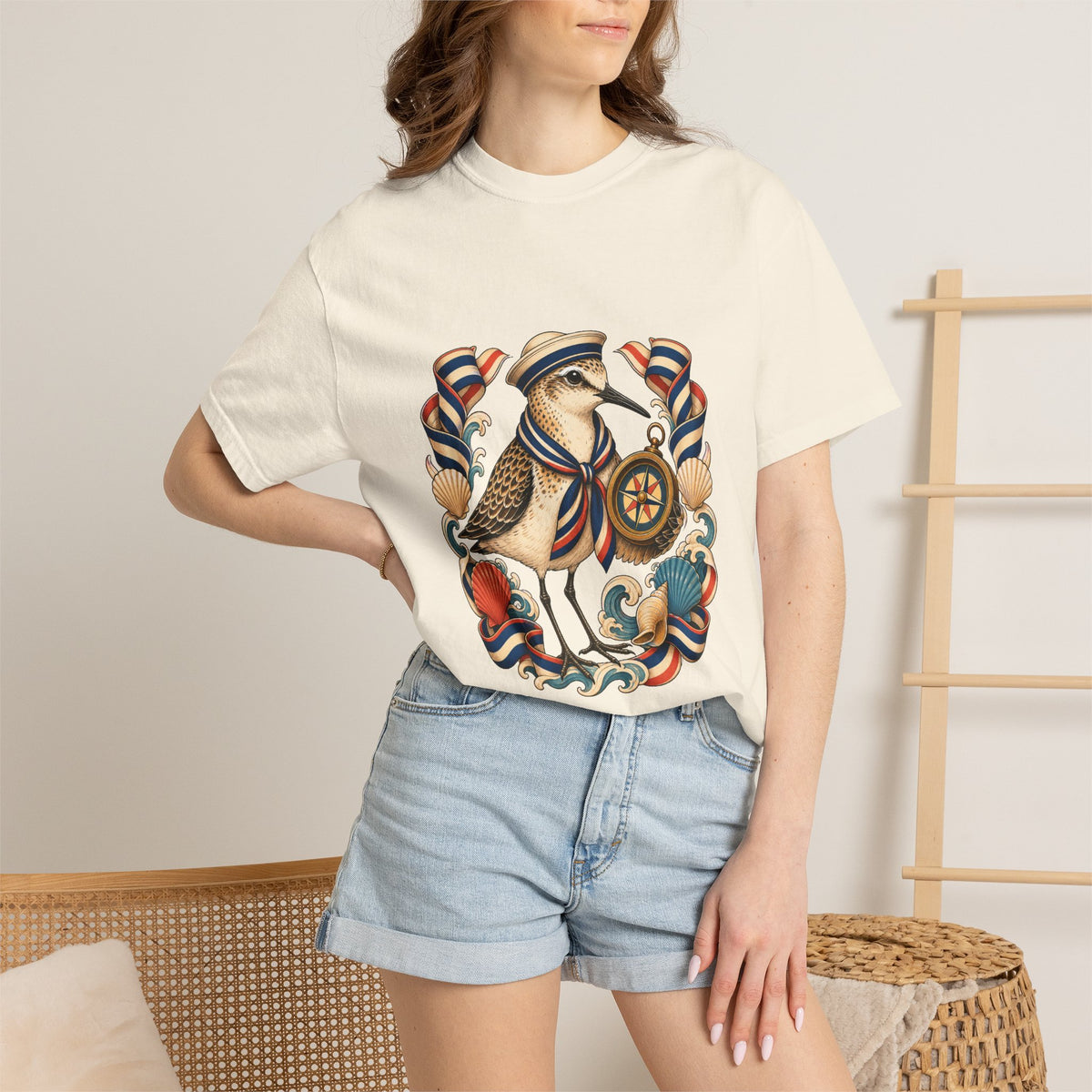Deck Stripe Sandpiper Navigator Graphic Tee
