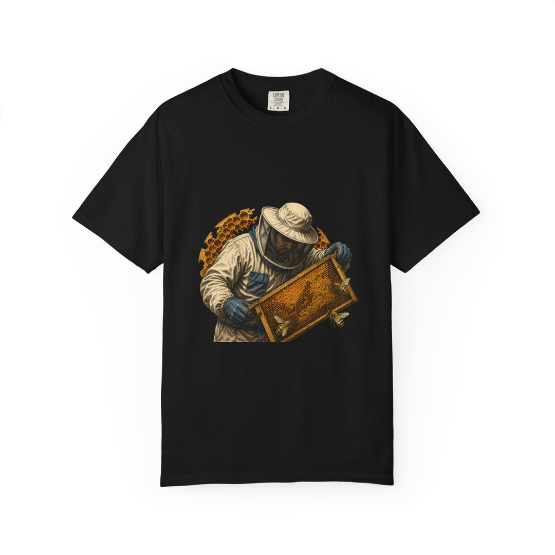 Honey Frame Beekeeper Engraving Graphic Tee