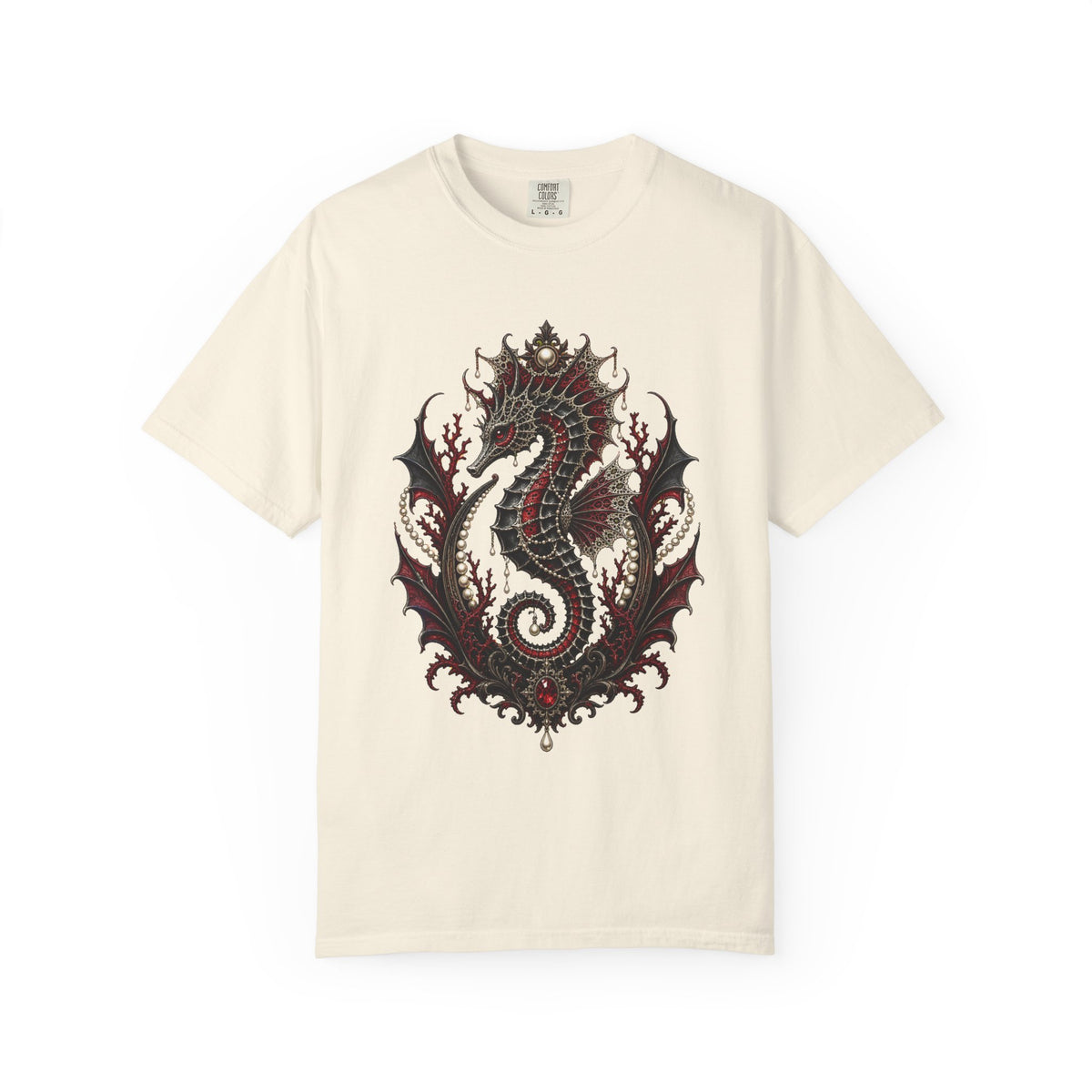 Vampire Lace Seahorse Crest T-Shirt Graphic