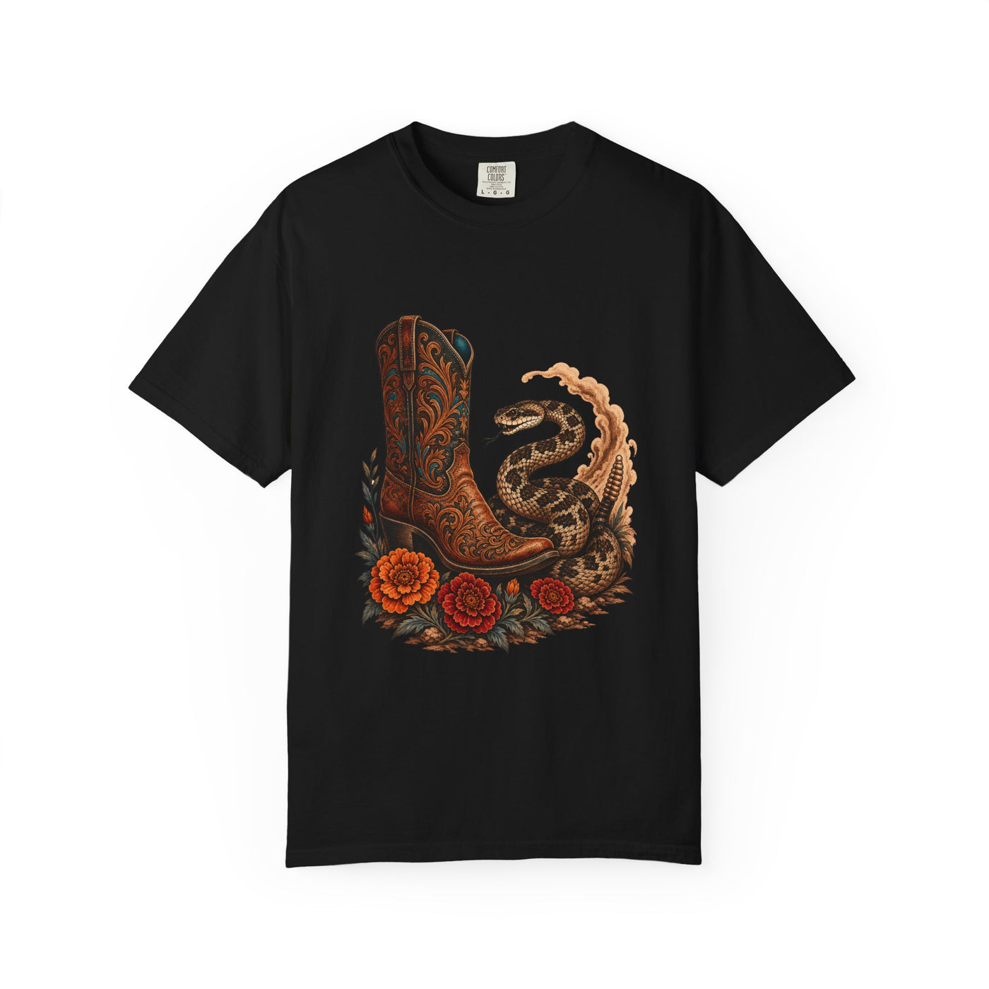 Desert Boot Rattler Western Graphic Tee