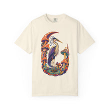 Psychedelic Mushroom Heron Graphic Tee