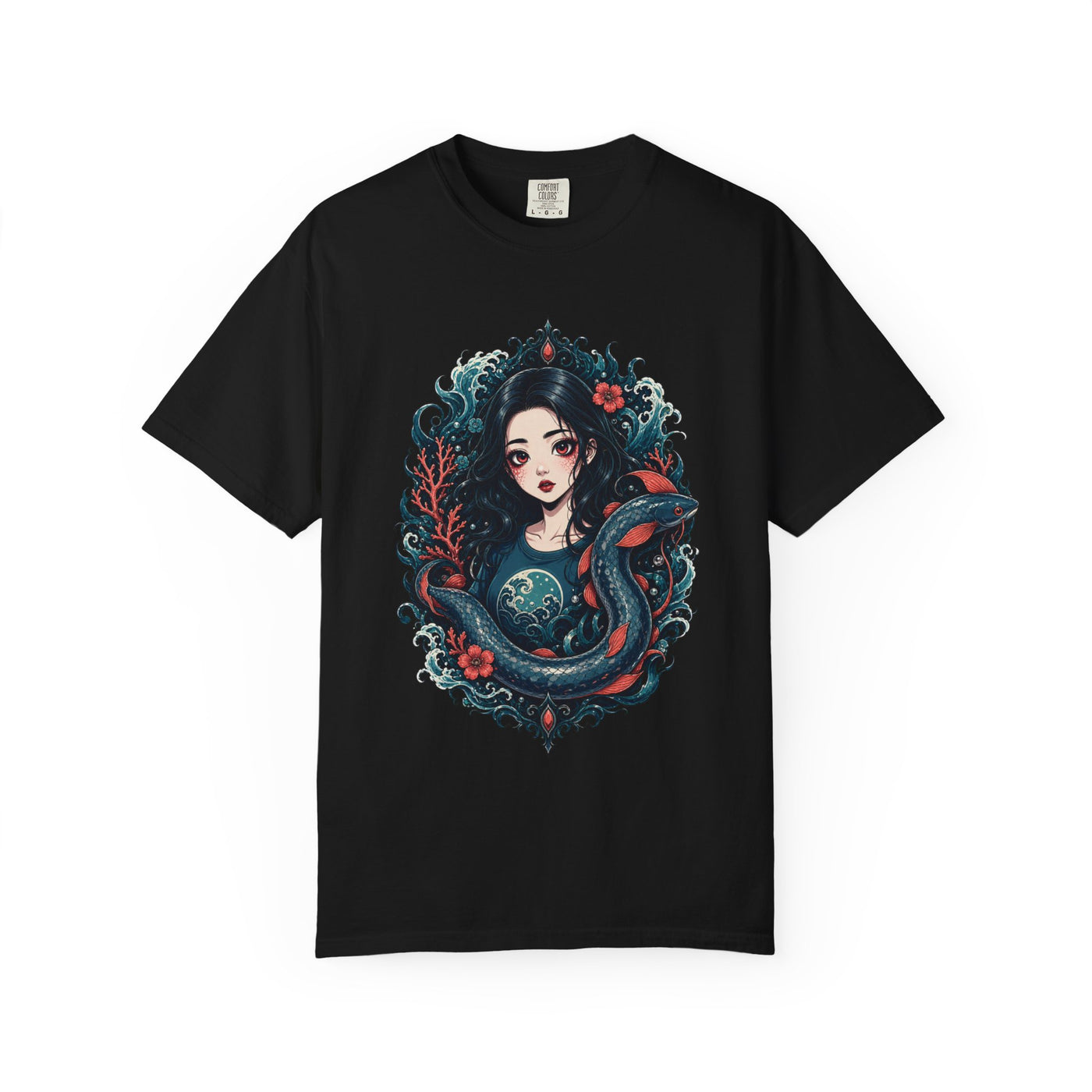Aquatic Spirit Portrait T-Shirt Graphic