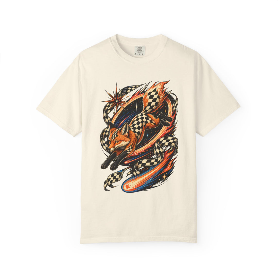 Checkerboard Comet Fox Graphic Tee