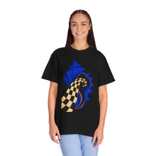 Cobalt Checker Shell Graphic Tee