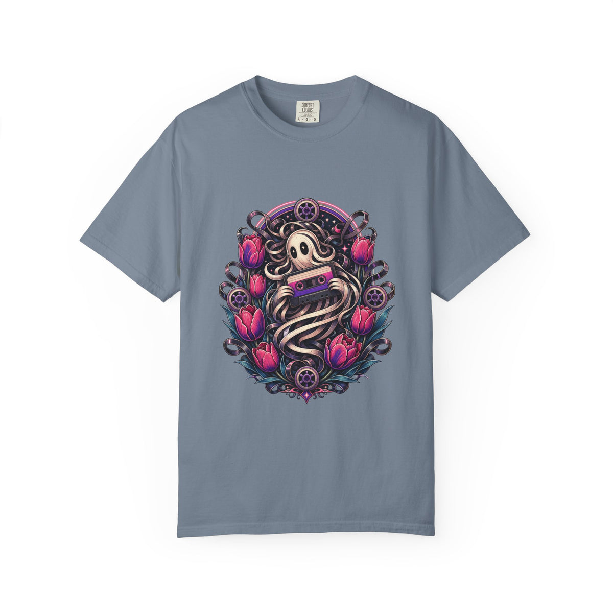 Analog Cassette Tulip Wraith T-Shirt Graphic