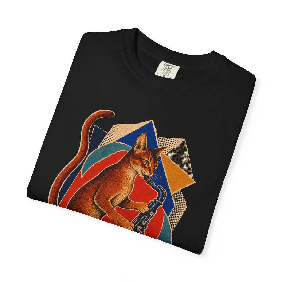 Abyssinian Tenor Sax Hard-Bop Collage Graphic Tee