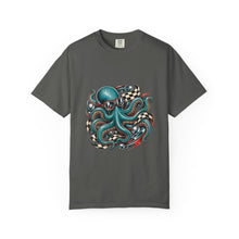 Retro Checkered Octopus Racer Graphic Tee