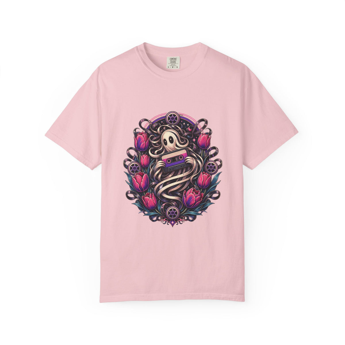Analog Cassette Tulip Wraith T-Shirt Graphic