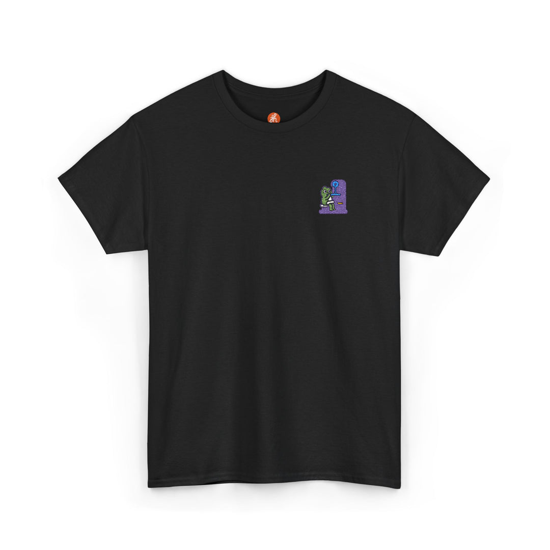 Wide Grip Frog Workout Embroidered T-Shirt