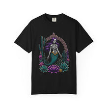 Purple Skeleton Mermaid Desert Gothic T-Shirt Graphic