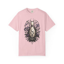 Blackwork Moonlit Garden Bowling Relic T-Shirt Graphic