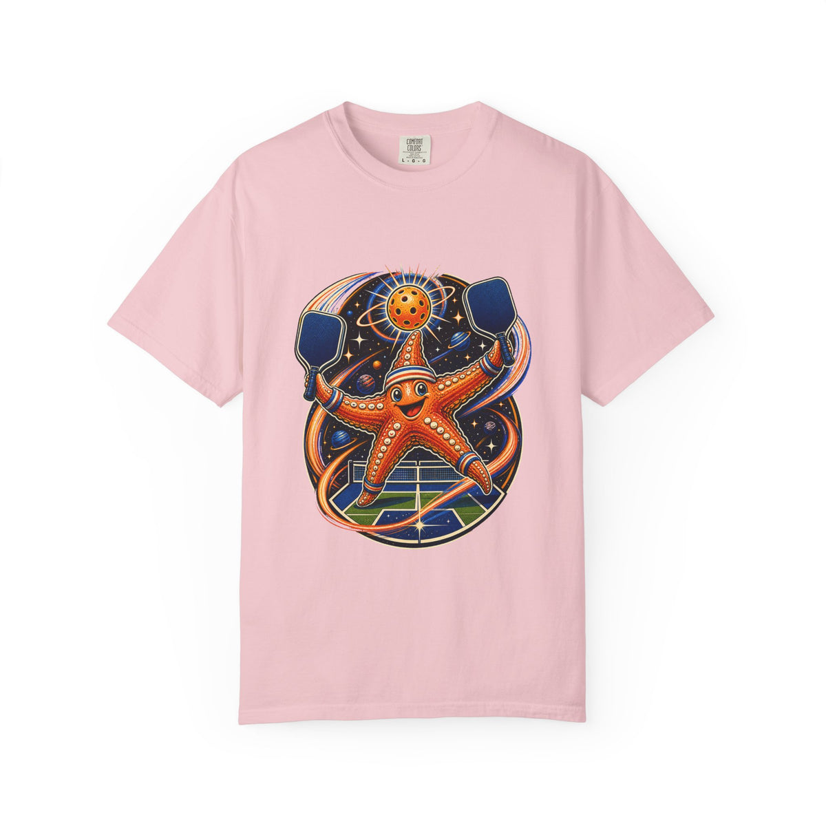 Cosmic Pickleball Starfish Graphic Tee